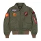 MA-1 VF Embroidery Back Bomber Jacket - sage green