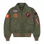 MA-1 VF Embroidery Back Bomber Jacket - sage green