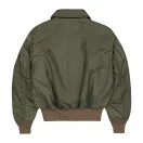 MA-1 VF Embroidery Back Bomber Jacket - sage green MA-1 VF Embroidery Back Bomber Jacket - sage green