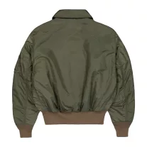 MA-1 VF Embroidery Back Bomber Jacket - sage green