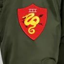 MA-1 VF Embroidery Back Bomber Jacket - sage green MA-1 VF Embroidery Back Bomber Jacket - sage green