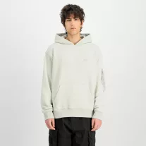 Dye To Match Mid Logo Hoodie - stone
