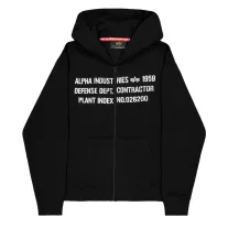 Defense Zip Hoodie - black