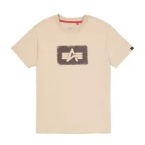 Washed Out Logo T-Shirt - organic beige