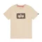 Washed Out Logo T-Shirt - organic beige