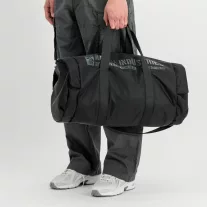Ripstop Packable Gym Bag - black