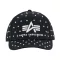 Rhinestone Logo Cap Women - black