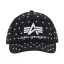 Rhinestone Logo Cap Women - black