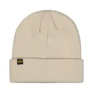 Metal Label Beanie - organic beige Metal Label Beanie - organic beige