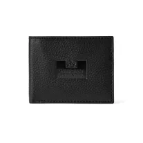 Leather Billfold Wallet With Gift Box Black - black