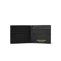 Leather Billfold Wallet With Gift Box Black - black