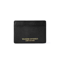 Leather Card Holder With Gift Box - Black