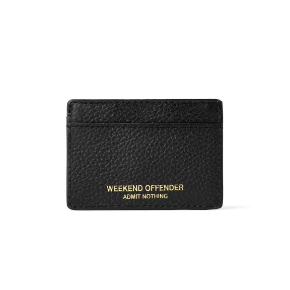 Leather Card Holder With Gift Box - Black