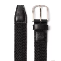 Boxed Woven Belt - Black