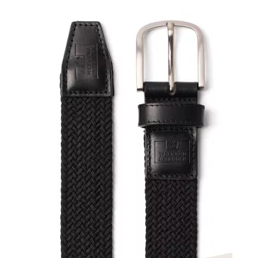 Boxed Woven Belt - Black