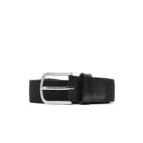 Boxed Woven Belt - Black