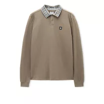 Lindley Long Sleeve Polo Shirt - Tobacco Brown