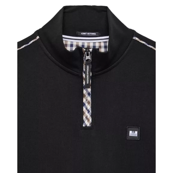 Matisa Quarter Neck Sweatshirt - black