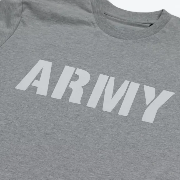 Army T - greyheather/white