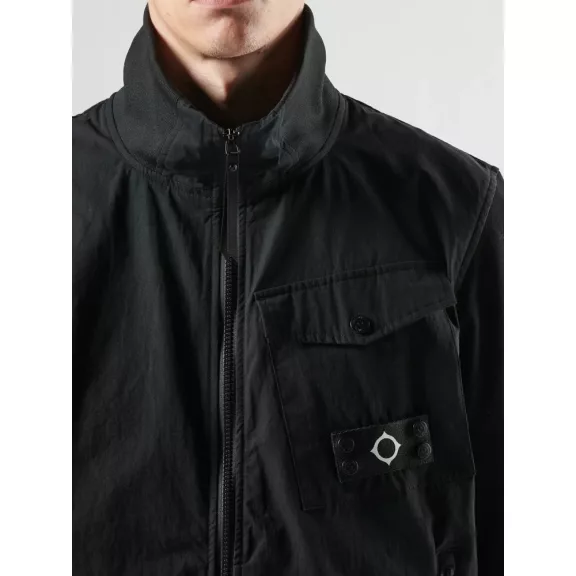 ma-full-zip-mixed-medi-sweat-jetblack