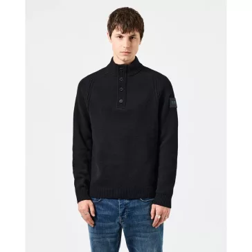 castillos-knitted-wool-quarter-neck-weater-black