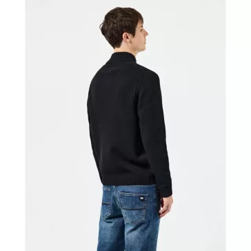 castillos-knitted-wool-quarter-neck-weater-black
