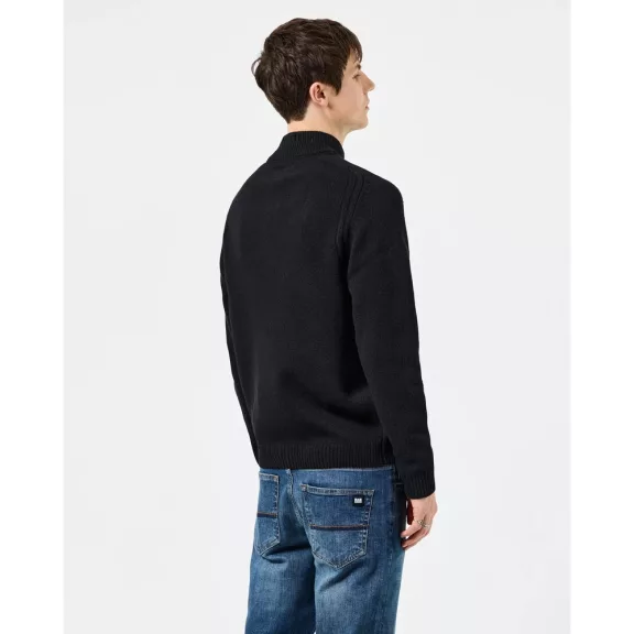 castillos-knitted-wool-quarter-neck-weater-black
